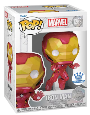 בובת פופ איירון מן מהדורה אקסלוסיבית 100 שנה לדיסני | Funko Pop Iron Man (Facet) Disney 100th Exclusive Edition 1268