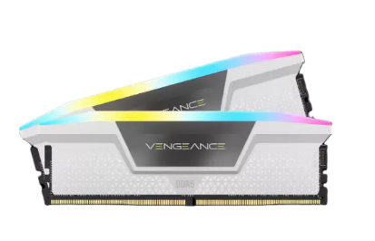 זיכרון לנייח Corsair Vengeance RGB DDR5 32GB 2X16 6000MHZ C36kit White