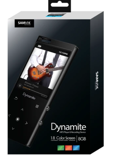 נגן MP3 דיינומייט | Dynamite 8GB SAMVIX צבע ורוד