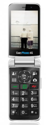 טלפון סלולרי למבוגרים EasyPhone 4G NP04 עם סים כפול 3.5 אינץ - צבע שחור שנה אחריות ע''י היבואן הרשמי