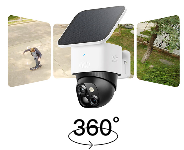 Anker Eufy T81703W1 S340 SoloCam מצלמת אבטחה סולארית 3K יבואן רשמי