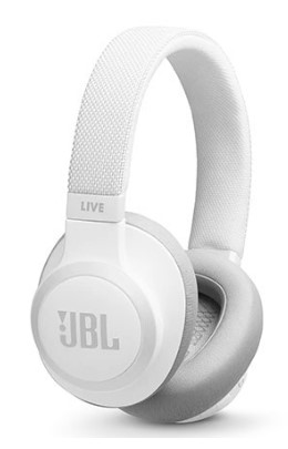 אוזניות בלוטוס JBL LIVE 650 BT שחור / לבן