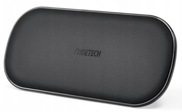 משטח כפול לטעינה אלחוטית מהירה Choetech T535S USB-C - צבע שחור