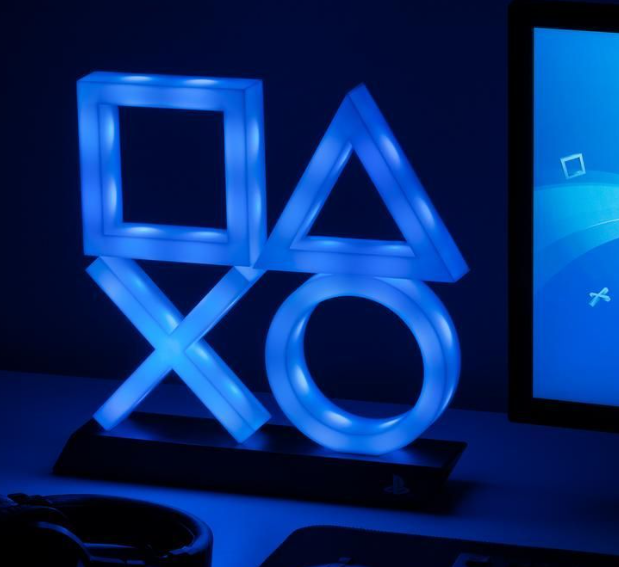 מנורת לד Sony Playstation 5 מעוצבת מבית Paladone בצבע כחול