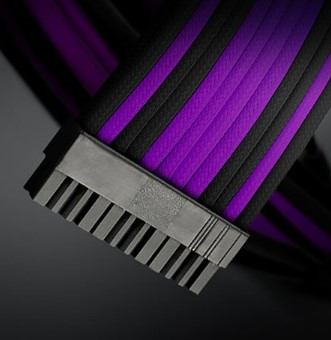 כבלים מאריכים Antec Sleeved extension Cable Kit Purple/Black