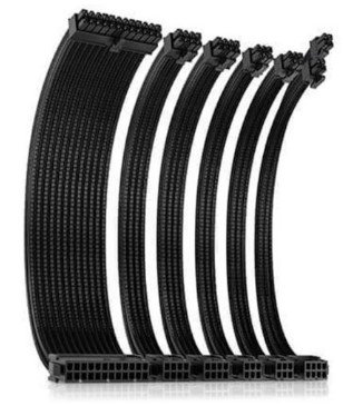 סט כבלים מאריכים Antec Sleeved Extension PSU Cable Kit V2 Black