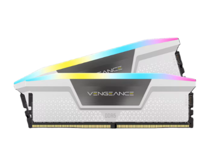 זיכרון לנייח Corsair Vengeance RGB DDR5 32GB 2X16 5200MHZ C40kit White