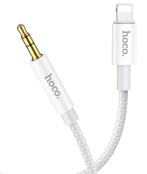 כבל Hoco UPA19 Lighting Digital Audio Conversion Aux Cable (Silver)