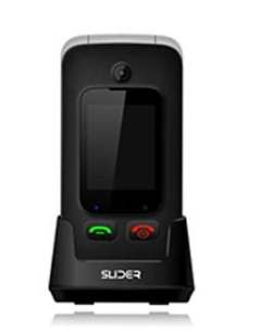 טלפון סלולרי למבוגרים Slider W35 4G בצבע שחור