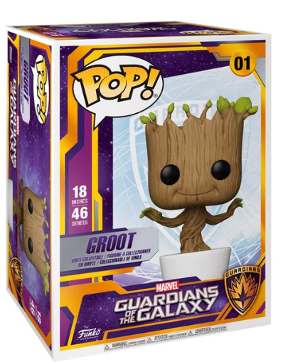 בובת פופ גרוט ענקית 46 ס"מ - Funko Pop! Groot Guardians of the Galaxy 01 (18 Inch)