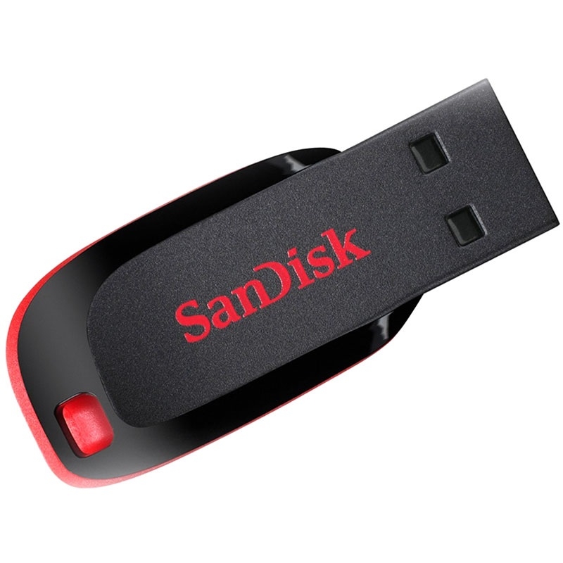 זיכרון נייד SanDisk Cruzer Blade USB  דגם SDCZ50-032G-B35 נפח 32GB