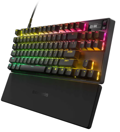  Roccat Vulcan II Mini–65% Optical PC Gaming Keyboard with  Customizable RGB Illumination, Detachable Cable, Button Duplicator,  On-board profiles, Aluminum Plate, 100 million Keystroke Durability -Black  : Video Games