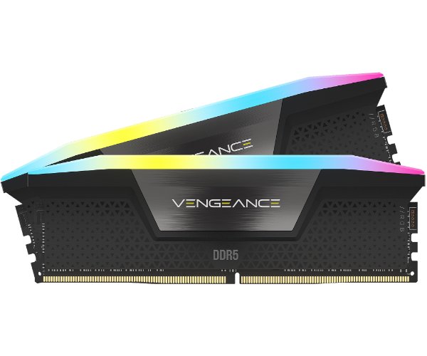 ז. לנייח CORSAIR VENGEANCE RGB 64GB 2x32GB DDR5 6000MHz C30